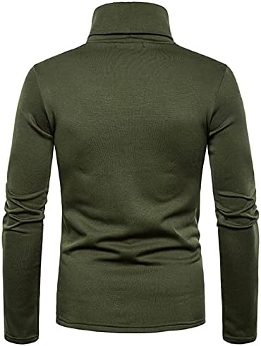 Muške tanke fit turtleneck majice osnovne čvrste ležerne lagane dukserice dugih rukava gornji muški muški pamučni pulovers
