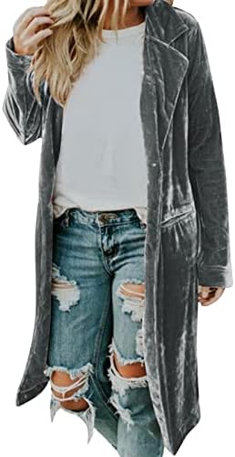 Žene casual solidne boje zarez jesenski zimski kaput nadmašuje bluzu kratke jakne od flisa žene