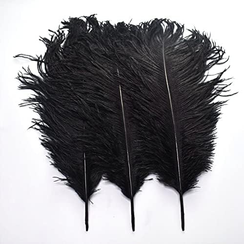 10pcs 15-70cm crno perje nojevo perje uradi sam veliko nojevo perje vjenčano perje za ukrašavanje obrta-oe