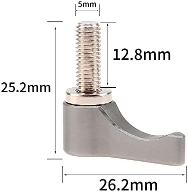Fotga 2x metal m5 l oblik vijaka palca za 15 mm šine slijedite fokus mat box baze ploča oprema