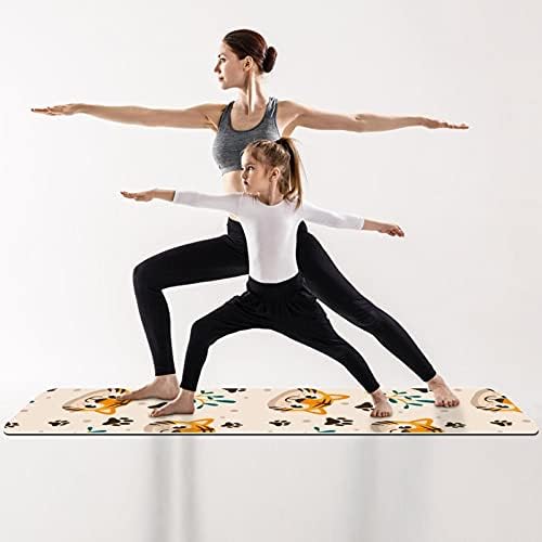 Vrhunska debela prostirka za jogu, ekološki prihvatljiva gumena neklizajuća prostirka za zdravlje i fitness za sve vrste joga i pilates
