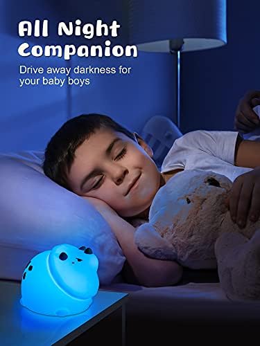 Slatka noćna svjetiljka za dječake malu djecu Dječja silikonska Plišana igračka koja mijenja boju dječja Svjetiljka dinosaura za spavaću