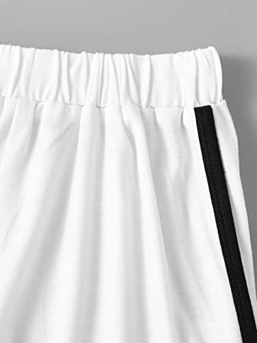 3-dijelne kratke hlače za odmor s vezicama u struku i džepom