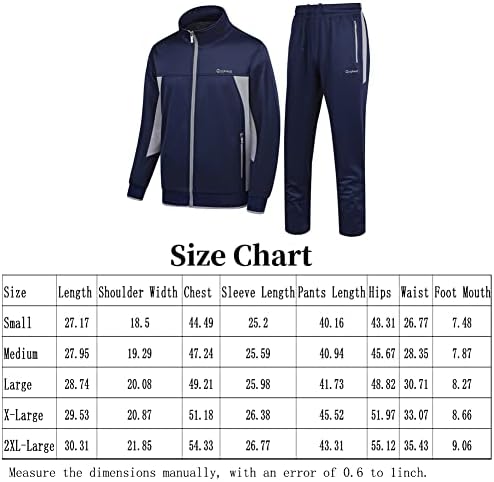 Pumpitu muški casual atletski tracksuit Sweatsuit set s dugim rukavima Potpuni patentni patentni jakna i hlače s 2 komada odjeće