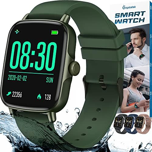 Inspiratek Smartwatch za muškarce i žene - Multifunkcionalni zdravstveni fitness Sat s točnim cjelodnevnim spavanjem, korakom i otkucajem