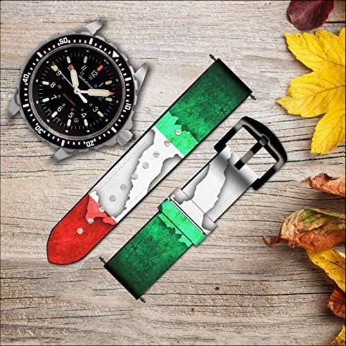 CA0272 Italija zastave kože Smart Watch bend remen za ručni sat pametni sat pametne satove veličine