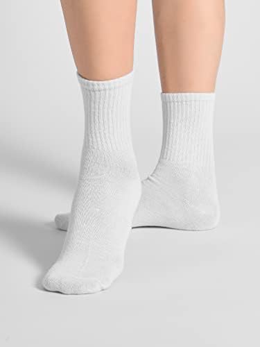 Oyoangle ženske 7 parova crtani slovo grafičke čarape Slatke iznad čarapa za gležnjeve