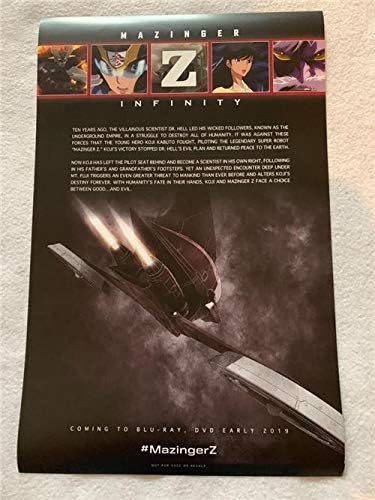 MAZINGER Z INFINITY - 11x17 D/S Originalni promo plakat filma NYCC 2018 Viz Media