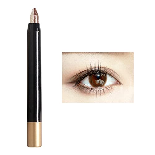 Novi dvobojni štapić za sjenilo za oči rotirajuća olovka za sjenilo sa zlatnim sjajem za uljepšavanje očiju lako boji osnovne potrepštine