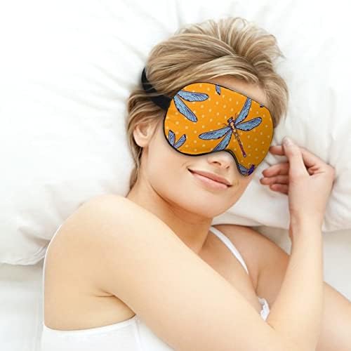Leteća zmajeva mekana maska ​​za oči Učinkovito zasjenjenje maske za spavanje udobnost zavenice s elastičnim podesivim remenom