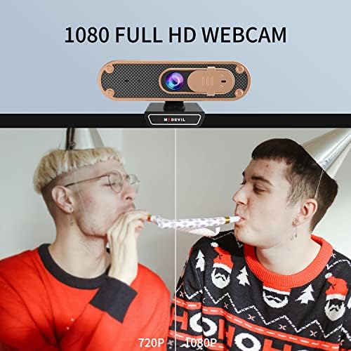 Web-kamera MADEVIL CC03 FHD, video poziv Full HD 1080P / 30 sličica u sekundi, što je jasan stereo zvuk, Automatsko podešavanje osvjetljenja,