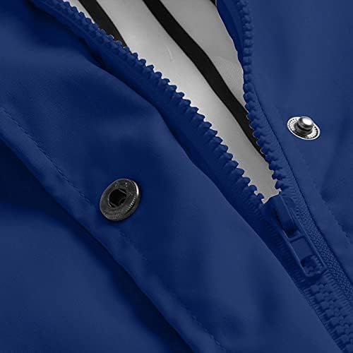 Kišna jakna za žene plus veličine solidne boje aktivna vanjska jakna s patentnim zatvaračem s kapuljačom patentni patentni pattanje