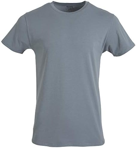 Gildan muški pamučni rastezljivi majice, multipack, bijela/crna čađa/siva flanela, velika