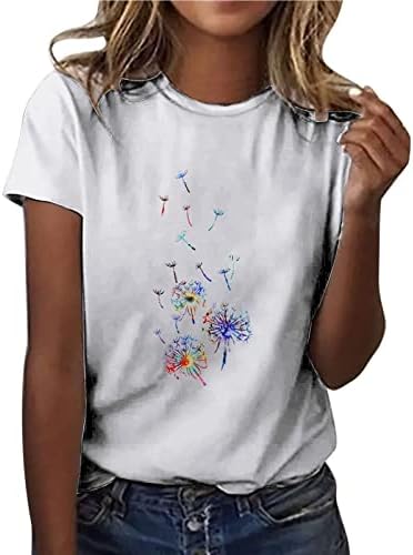 Bluza majica za žene jesen Ljeto 2023 Moda odjeća modna kratka rukava Pamučna grafička brunch bluza 3i 3i