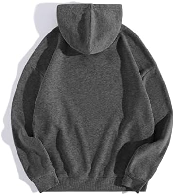 Hoodies muški slovo s ispisanom duksericom s kapuljačom pulover dugih rukava labavi fit hip hop sportska odjeća s džepom
