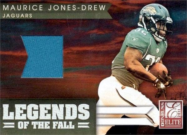 Skladište autografa 687754 Maurice Jones-Drew igrač istrošeni Jersey Patch Jacksonville Jaguars 2011 Donruss Elite Legends br.16 LE