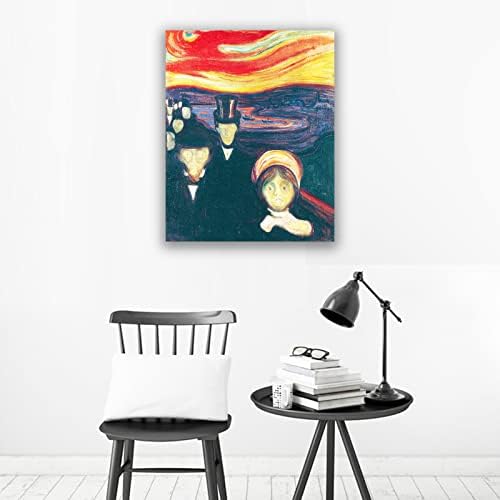 Edvard Munch Print - Poster za poster za anksiozni plakat - Poznati umjetnički plakati - Reprodukcije likovnih umjetnosti ulja - Muzejski