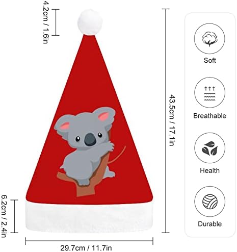 Slatka Beba koala Božićni šešir Djeda Božićnjaka ukrasi za božićno drvce blagdanski dekor Pokloni za odrasle žene muške obitelji