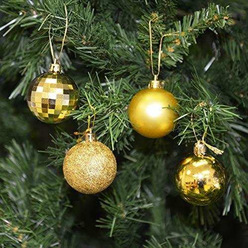 Allgala 36 PK 2 inčni božićni ukras kuglice za Xmas Tree-4 stil-Gold