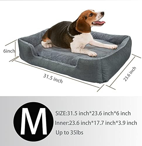 Pseći krevet srednje veličine pas, odvojivi i protiv klizanja dna Veliki zazor psa, krevet za kućne ljubimce koji se može praviti stroj