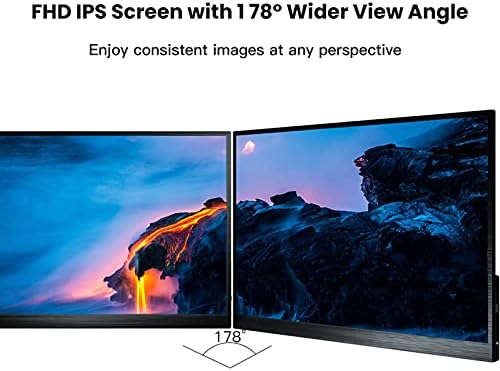 Prijenosni monitor Vbestlife, 15-inčni zaslon 1080P FHD IPS 1920RGB x 1080P visoke rezolucije 60 Hz 5 MS USB C Mini HDTV na vašem HDTV