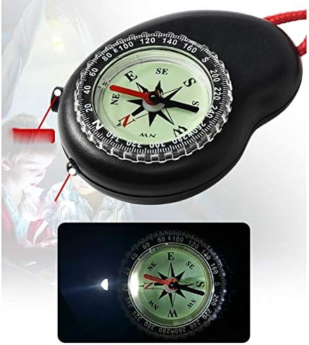 GHGHF Vanjski pokazivač kompas Djeca Multifunkcionalna vodootporna prijenosna precizna preciznost off-road kompas