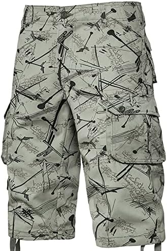 Ozmmyan Men Sportske kratke hlače s džepnim kratkim hlačama na otvorenom radna odjeća casual labava velika visoka vojna jogging planinarskih