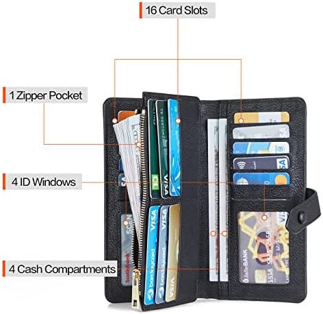 Bostanten ženske kožne novčanike RFID blokira veliki kapacitet ＆ Kože 15,6 inčni prijenosni ruksak Računalna torba
