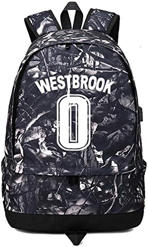 Košarkaška zvijezda Vestbrook lagani ruksak za pohranu lopti skladište sportske opreme višenamjenski Studentski ruksak za knjige za