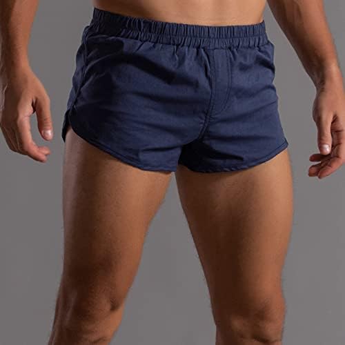BMISEGM muški bokserski kratki kratki kratke hlače muške ljetne hlače od solidne boje elastični bend labavi brzi suhi casual sportski