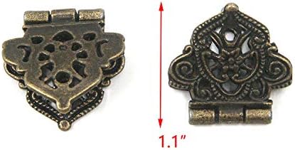 T tulead leptiri šarke antikni ormarići šarke cink legura mini šarke 2 × 1,1 ukrasni šarke s namještajem šarke s prsama pakiranje 10