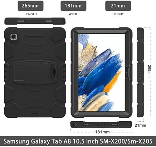 tableta zaštitna kućišta otporna na udarce kompatibilna sa Samsung Galaxy Tab A8 10,5 inč 2021 Dječja futrola teška teška TPU soft