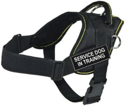 Dt zabavne radove, servisni pas u treningu, crni s žutom oblogom, x-veliko-odgovara veličini opsega: 34 inča do 47 inča