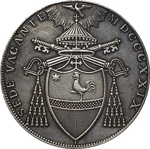 Italija 1829. 1 SCUDO Kopiranje kovanica 41 mm Kopiranje ukrasa Zbirke poklona