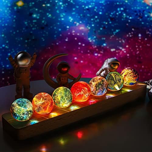 Krisinin 60 mm kristalno zacjeljivanje sfere kvarc s LED svjetlosnom podlogom i 7 čakre prirodne ljekovite sfere s LED drvenim postoljem
