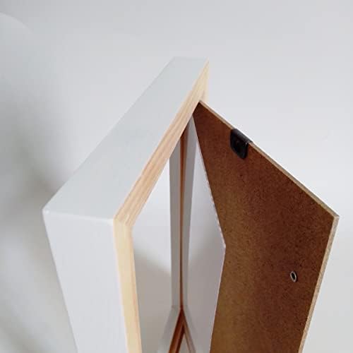 Kele Model 5x5 okviri za slike bijelo kvadratno čvrsto drvo. Zaštitni film mora se ukloniti.