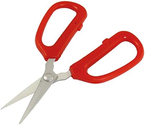 X-DREE Studentski papir za izradu crvene plastične ručke alat za škare 4.8 (Herramienta para tijeras con mango de plástico rojo de