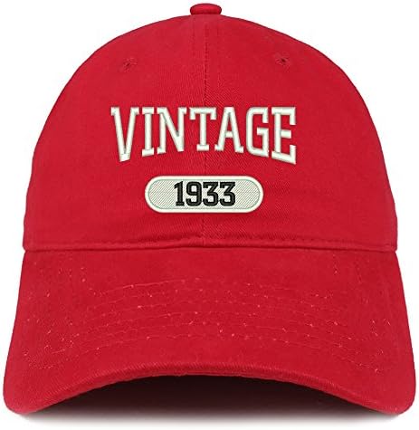 Trgovačka trgovina odjeće Vintage 1933. vezeni 90. rođendan opuštena pamučna kapica