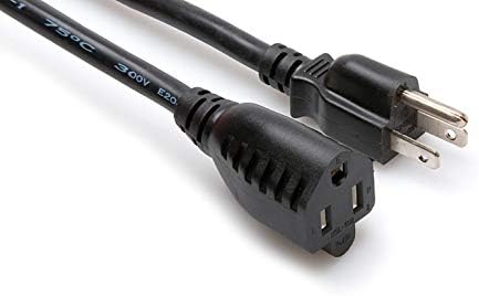 Hosa PWX-450 kabel za produženje snage, NEMA 5-15R do NEMA 5-15P, 50 ft