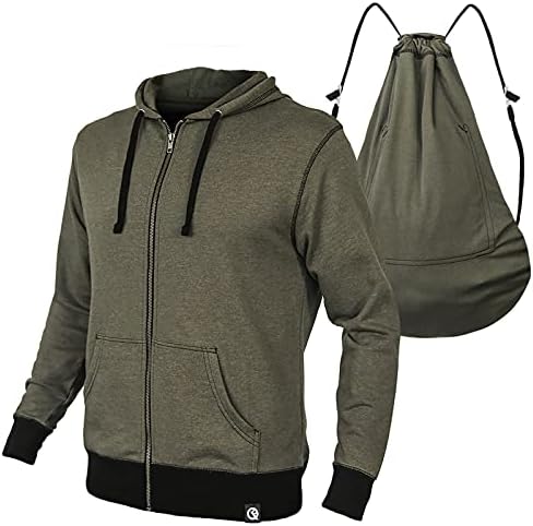 Quikflip 2-u-1 reverzibilni ruksak Hoodie unisex puni zip heroj hoodie