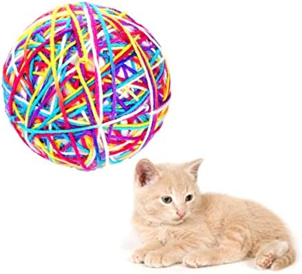 3pcs mačja lopta interaktivna igra za hvatanje kućnih ljubimaca kuglice u boji preciznog oblika - za mačiće u zatvorenom prostoru slučajne