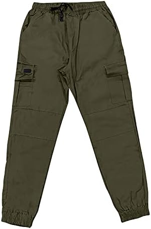 Wenkomg1 muške lagane ležerne hlače prozračne teretne hlače Bagggy WorkSuit Sportski planinarski trening Poslovne hlače