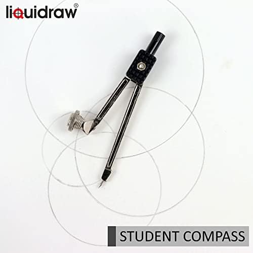 Metal Metal Metal kompas matematike i držača olovke za geometriju učenika učenika Tehnički crtež Profesionalna kvaliteta