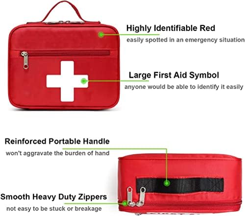 Gatycallaty torba za prvu pomoć prazne hitne lijekove za liječenje multi-džepa za kućni ured ureda koji putuje planinarenje vrtić vrtića