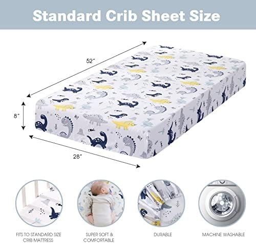 Plushii krevetići za dječake za dječake 4 paket, 28 x 52 Extra mekani list s krevetićima mikrovlakana za standardni krevetić i toddler