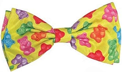 Huxley & Kent Bow kravata za kućne ljubimce | Gummy medvjedi | Velcro pričvršćivanje kravata za kravate | Zabavne kravate za pse i