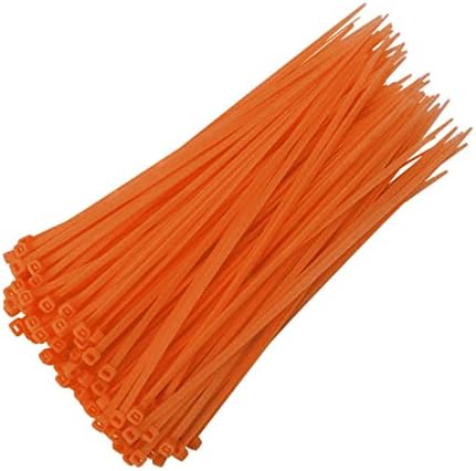 MLLKCAO kabel Zip kravate 100 pcs, teški 4 inčni vrhunski plastični žice s 18 kilograma zatezna čvrstoća samo-zaključavaju crni najlon