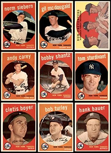 1959. Topps New York Yankees Team Set New York Yankees Ex/Mt Yankees