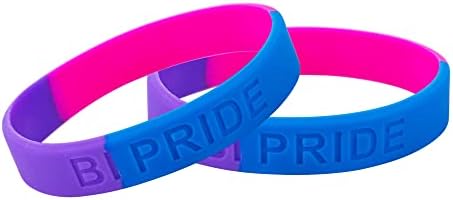 Silikonske narukvice za informiranje o zastavi homoseksualnog biseksualnog ponosa - gumena narukvica - LGBTK Pribor za informiranje-Narukvice