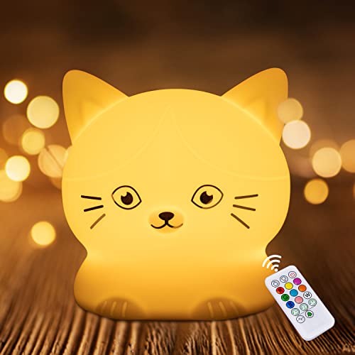 Mamtopia Baby Fan prijenosni mini obožavatelj i slatka mačja noćna svjetlost s senzorom dodira
